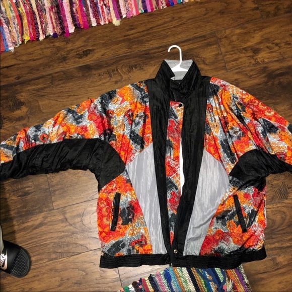 Iridescent vintage 90s windbreaker Unisex - Picture 5 of 9